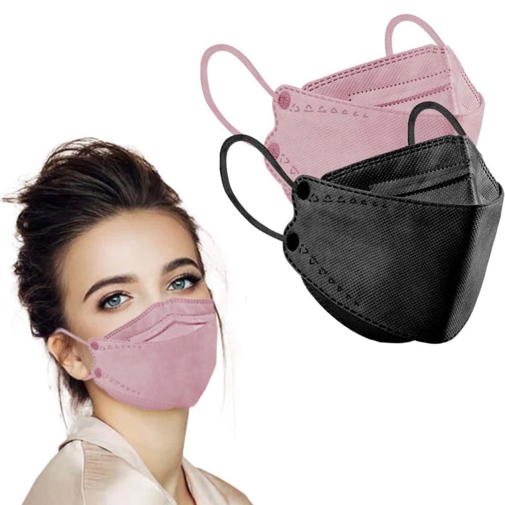 UNISEX 60PCS KF94 Mask, 3D Fish Type Masks for Adult Protective Face Shield Mask